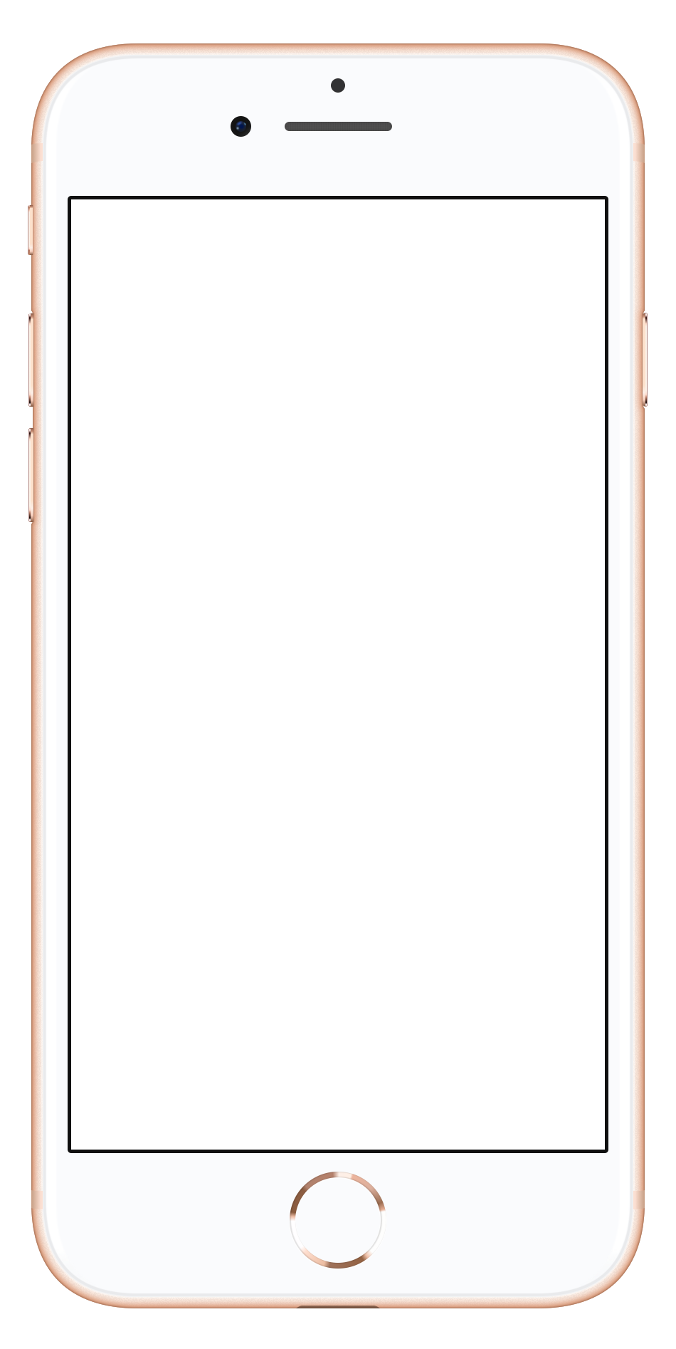 iPhone 8 Gold Mock Up