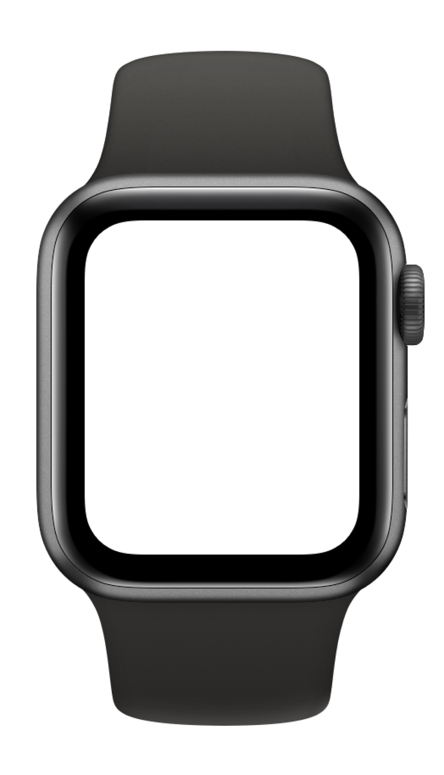 Apple Watch Series 5 40mm Space Gray Aluminium Mock Up